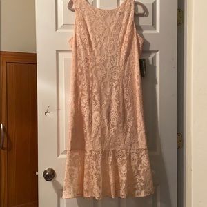 Eva Mendes Lace Fit and Flare Dress.